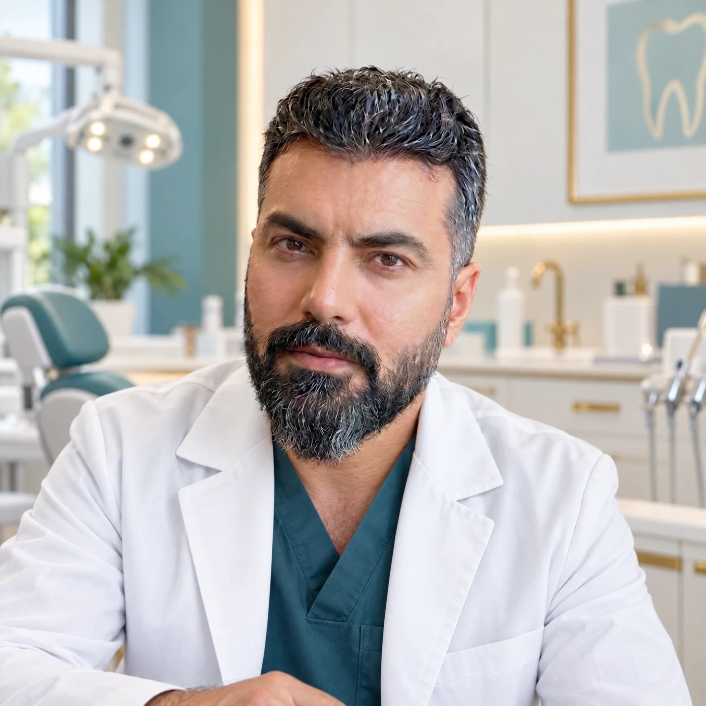 الدكتور محمد آل المشهور، طبيب أسنان في عيادة جولي